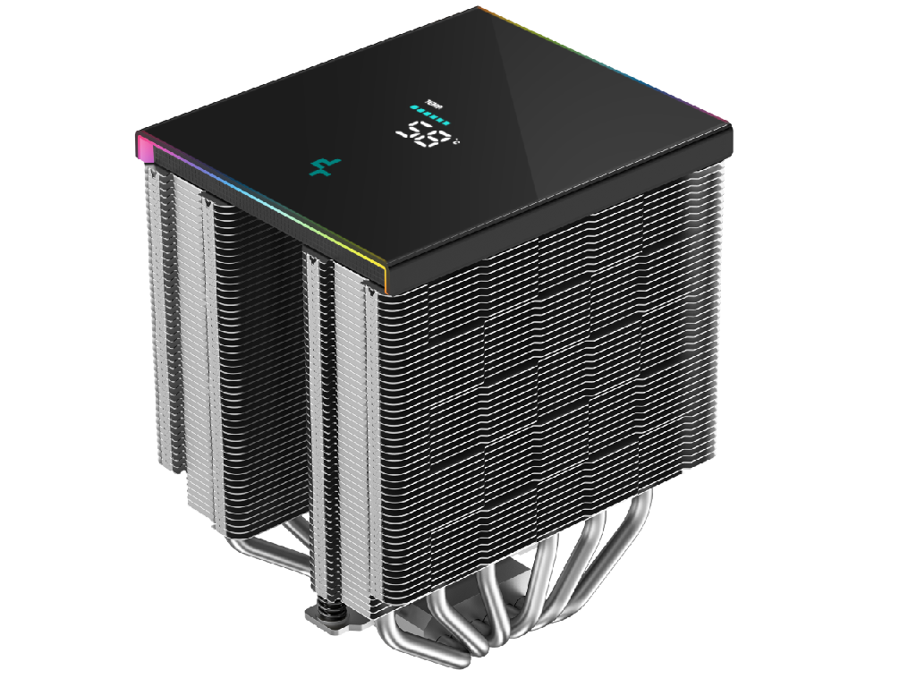 AC Deepcool "AK620 Digital SE" (%3F28 dB, 500-1850RPM, 68.99 CFM, 2x120mm, ARGB, 260W, 6/6mm, 1486g.) - миниатюра 6