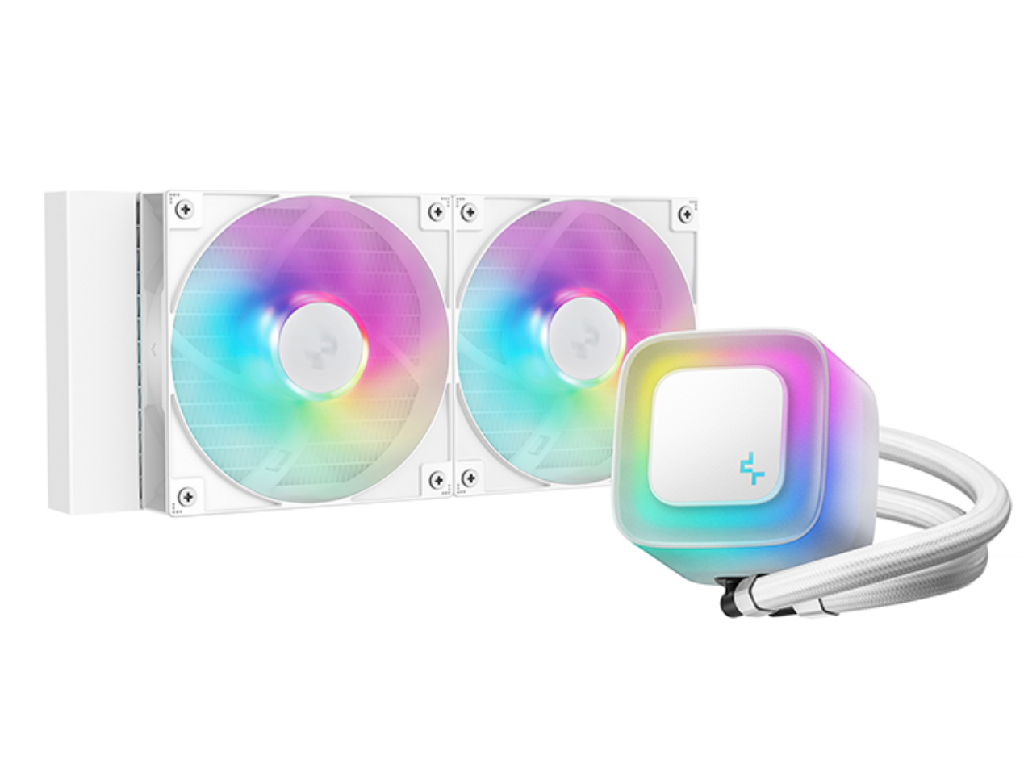 AIO Liquid Cooling Deepcool "LE240 WH V2" ( 3, 316DBA 5002100RPM 7589CFM 2X120MM 25003400 Rpm Argb 1359G White HTTPSWWWDEEPCOOLCOMPRODUCTSCOOLINGCPULIQUIDCOOLERSLE240W HV2LIQUIDCPU)