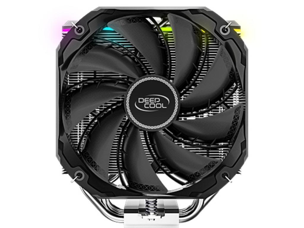 DEEPCOOL Cooler "AS500", A-RGB LED, LGA2066/2011-v3/2011/1200/1151/1150/1155 AMD AM4/AM3+/AM3/AM2+/AM2/FM2+/FM2/FM1, 1x fans TF140S PWM 140х140х25mm, 500~1200rpm, 29.2 dB(A), 70.81 CFM, 4-pin, A-RGB LED CONTROLLER
