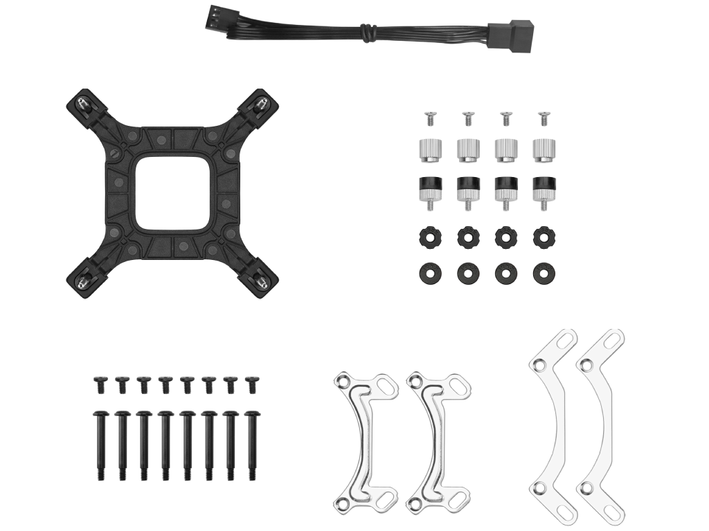 AIO Liquid Cooling Deepcool "LE240 V2 ZERO DARK&qu 2496DBA 5001600RPM 4834CFM 2X120MM 25003400 Rpm Argb 1266G Black Dimensiune Ventilatoare 120 Mm Numarul De Ventilatoare Incluse 2 Conecto - миниатюра 5