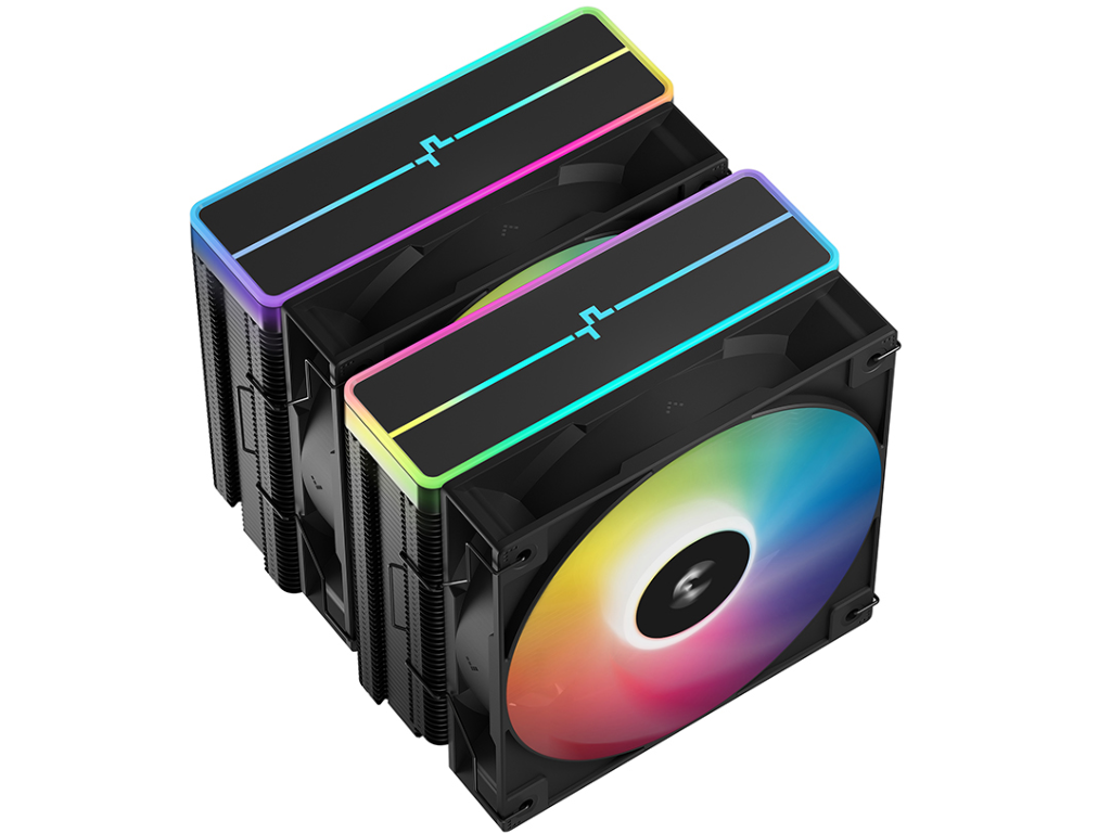 DEEPCOOL Cooler ”AG620 BK ARGB V2”, Intel Socket LGA185 LGA185117001200115X Amd AM5AM4 Up To 260W Dualtower 2X Argb Pwm Fans 120X120X25MM 3001950 RPM10 294 Dba 6788 Cfm 4PIN Pwm Core - миниатюра 3