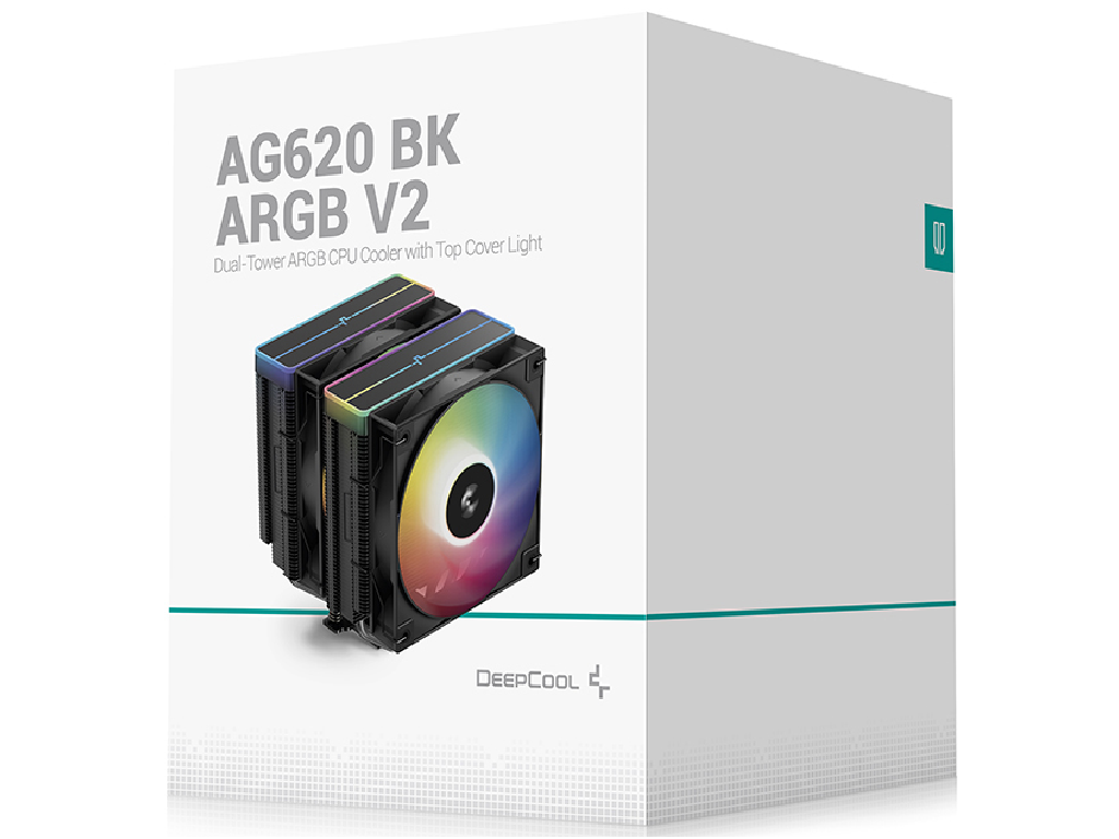 DEEPCOOL Cooler ”AG620 BK ARGB V2”, Intel Socket LGA185 LGA185117001200115X Amd AM5AM4 Up To 260W Dualtower 2X Argb Pwm Fans 120X120X25MM 3001950 RPM10 294 Dba 6788 Cfm 4PIN Pwm Core - миниатюра 9