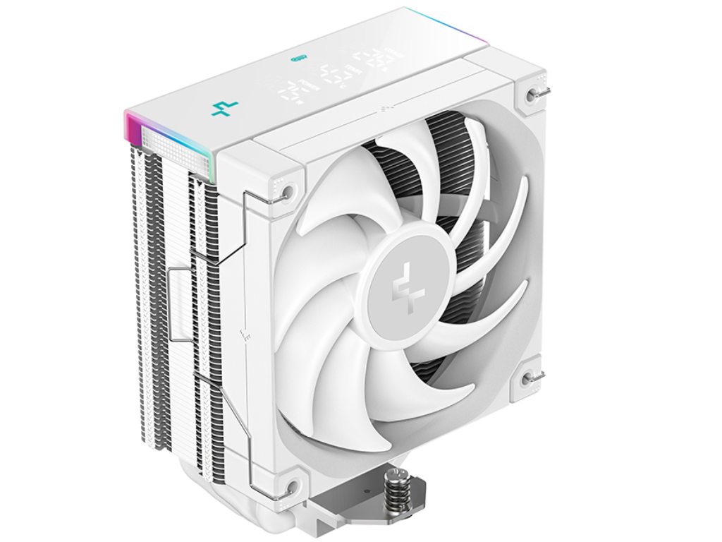 DEEPCOOL Cooler ”AK400 DIGITAL PRO WH”, Intel Socket 18 185117001200115X Amd AM5AM4 Up To 220W 1X 120MM Fdb Fan 120X120X25MM 5001750 RPM10 25 Dba 6089 Cfm 4PIN Pwm Fluid Dynamic Bear
