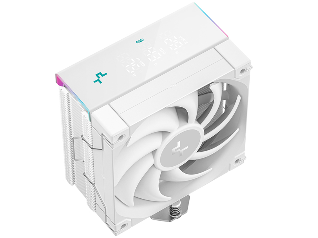DEEPCOOL Cooler ”AK400 DIGITAL PRO WH”, Intel Socket 18 185117001200115X Amd AM5AM4 Up To 220W 1X 120MM Fdb Fan 120X120X25MM 5001750 RPM10 25 Dba 6089 Cfm 4PIN Pwm Fluid Dynamic Bear - миниатюра 2