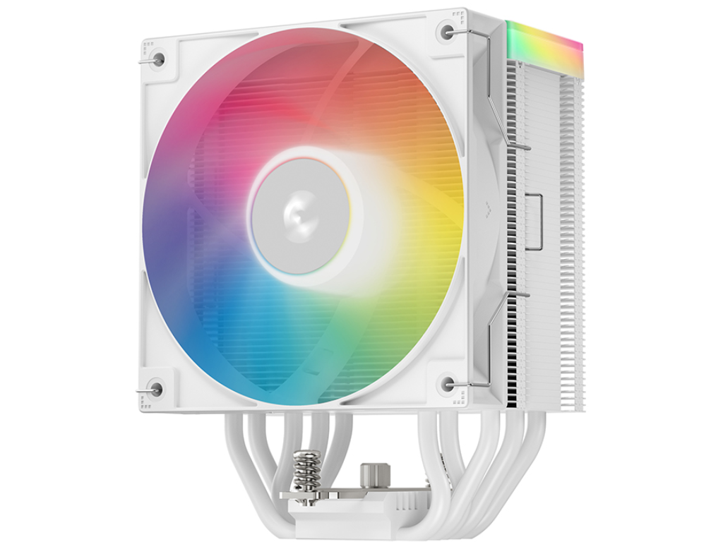 DEEPCOOL Cooler ”AG500 WH ARGB V2”, Intel Socket Intel LGA1851/1700/1200/115x AMD AM5/AM4, up to 240W, 1x ARGB PWM fan 120x120x25mm, 300~1950 RPM±10%, 29.4 dB(A), 67.88 CFM, 4-pin PWM, Hydro Bearing, ARGB top cover translucent logo design, 5x 6mm Cooper heatpipes, White - миниатюра 2