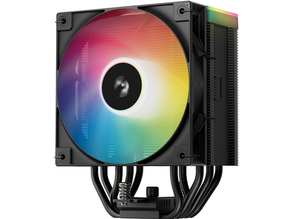 DEEPCOOL Cooler ”AG500 BK ARGB V2”, Intel Socket Intel LGA1851/1700/1200/115x AMD AM5/AM4, up to 240W, 1x ARGB PWM fan 120x120x25mm, 300~1950 RPM±10%, 29.4 dB(A), 67.88 CFM, 4-pin PWM, Hydro Bearing, ARGB top cover translucent logo design, 5x 6mm Cooper heatpipes, Black - миниатюра 2