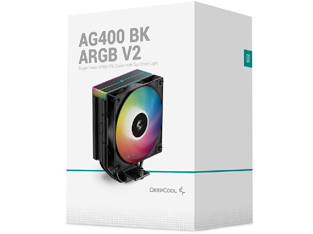 AC Deepcool "AG400 BK ARGB V2" (%3F31.6dB, 50, 5002100RPM 7589 Cfm 120MM Argb 220W 4X6MM 634G Black Dimensiune Ventilatoare 120 Mm Numarul De Ventilatoare Incluse 1 Conector Pentru Ventilator 4) - миниатюра 10