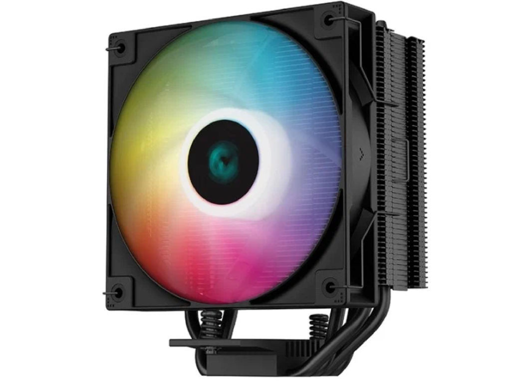 DEEPCOOL Cooler "AG400 BK ARGB", Gammaxx Series, Intel Socket LGA1700/1200/1151/1150/1155 AMD AM5/AM4, up to 220W, 1x A-RGB fan 120x120x25mm, 500~2000 RPM±10%, 31.6 dB(A), 75.89 CFM, 4-pin PWM, Hydro Bearing, 4x 6mm Heatpipes direct contact