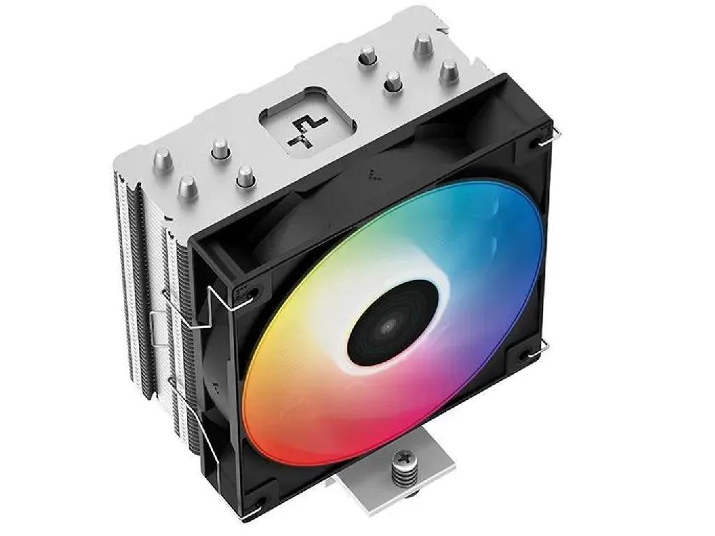 DEEPCOOL Cooler "AG400 LED", Gammaxx Series, Intel Socket LGA1700/1200/1151/1150/1155 AMD AM5/AM4, up to 220W, 1x 6-Color LED fan 120x120x25mm, 500~2000 RPM±10%, 31.6 dB(A), 75.89 CFM, 4-pin PWM, Hydro Bearing, 4x 6mm Heatpipes direct contact - миниатюра 2
