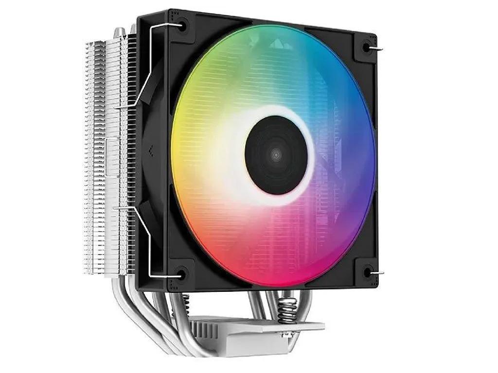 DEEPCOOL Cooler "AG400 LED", Gammaxx Series, Intel Socket LGA1700/1200/1151/1150/1155 AMD AM5/AM4, up to 220W, 1x 6-Color LED fan 120x120x25mm, 500~2000 RPM±10%, 31.6 dB(A), 75.89 CFM, 4-pin PWM, Hydro Bearing, 4x 6mm Heatpipes direct contact - миниатюра 3