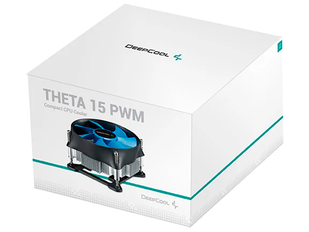 DEEPCOOL Cooler "Theta 15 PWM", Socket 1150/1151/1155, up to 95W, 100x100x25mm, 800~2800rpm, 17.8~36dBA, 50.3CFM, 4pin, PWM, Hydro Bearing, Screw Back Plate inst., Aluminium Heatsink (64pcs/box) - миниатюра 3